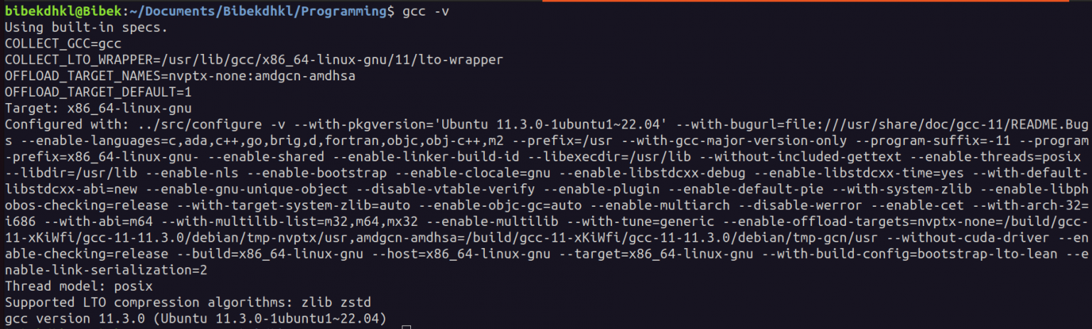 How to run C Program from Terminal? - Bibek's Blog